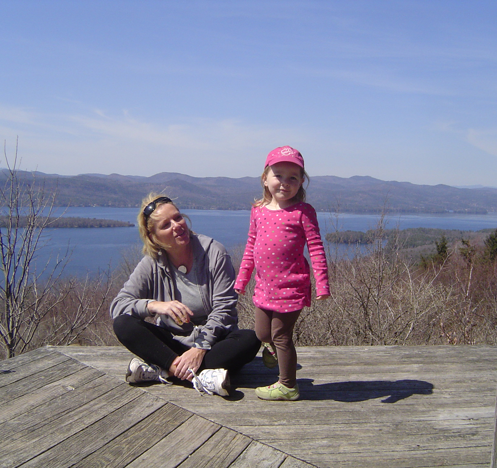 Lynn and her daughter, Lily, at the Schumann Preserve at Pilot Knob.
