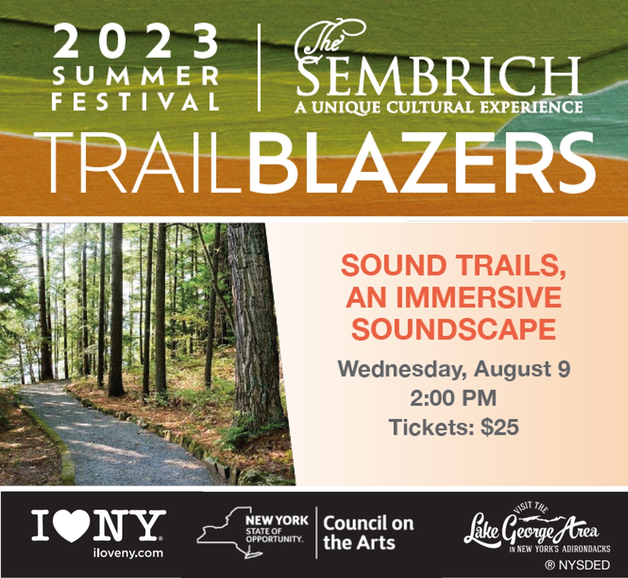 A vibrant poster promotes the 2023 Summer Festival, taking place on Wednesday, August 9th at 2:00 PM.