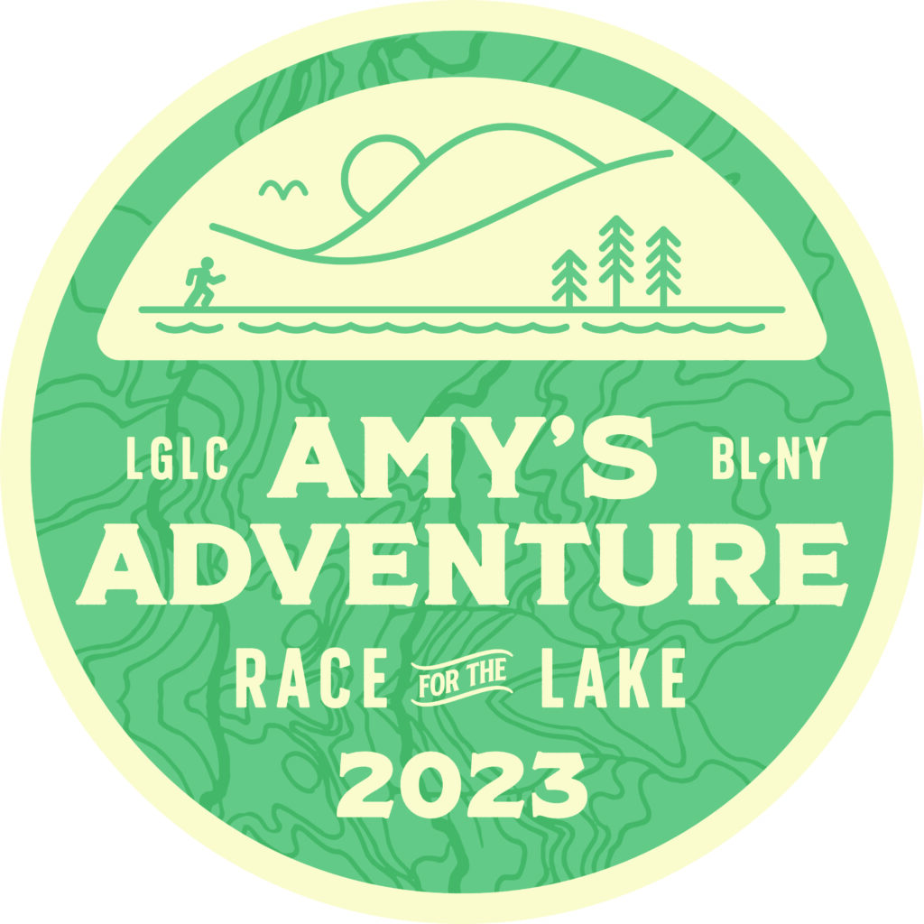 Amy's Adventure race emblem. Click on the image to be taken to the sign up page outside of the Lake George Land Conservation website.